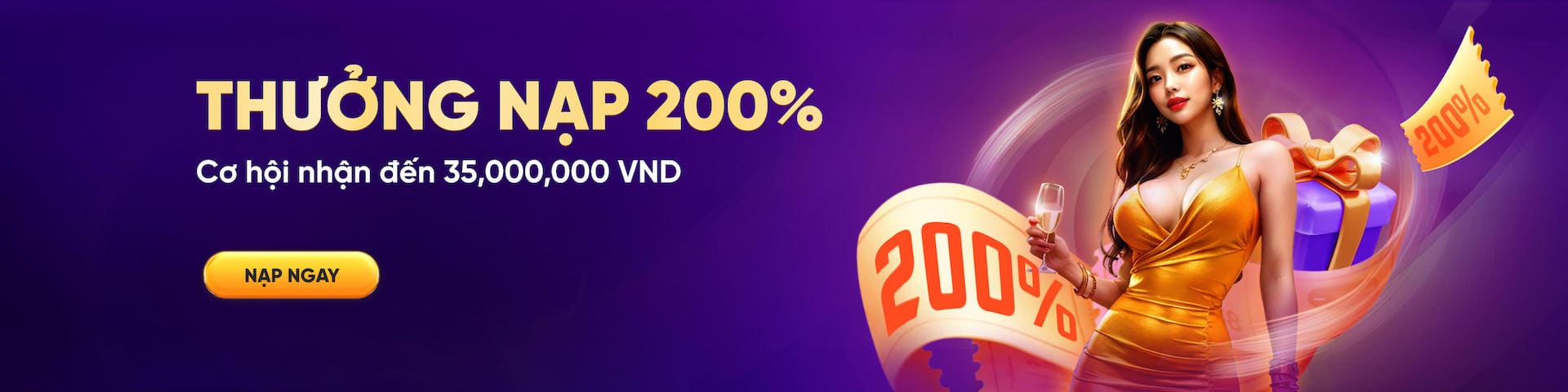 thưởng nạp 200%