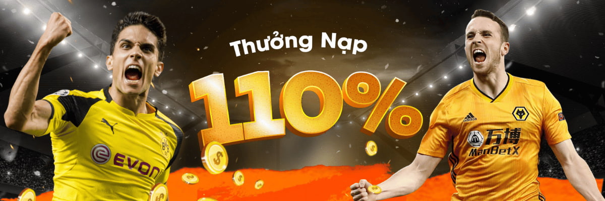 thưởng nạp đầu 110%