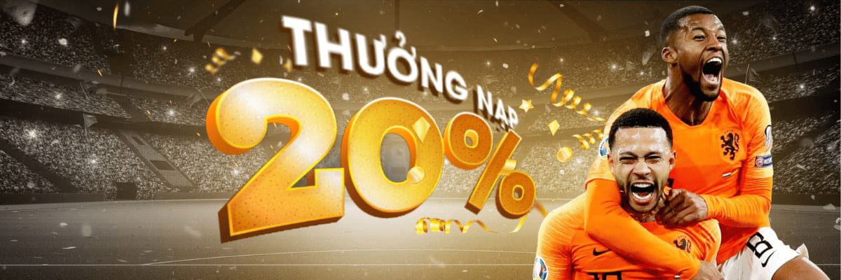 thưởng nạp lần 2 lên đến 20%
